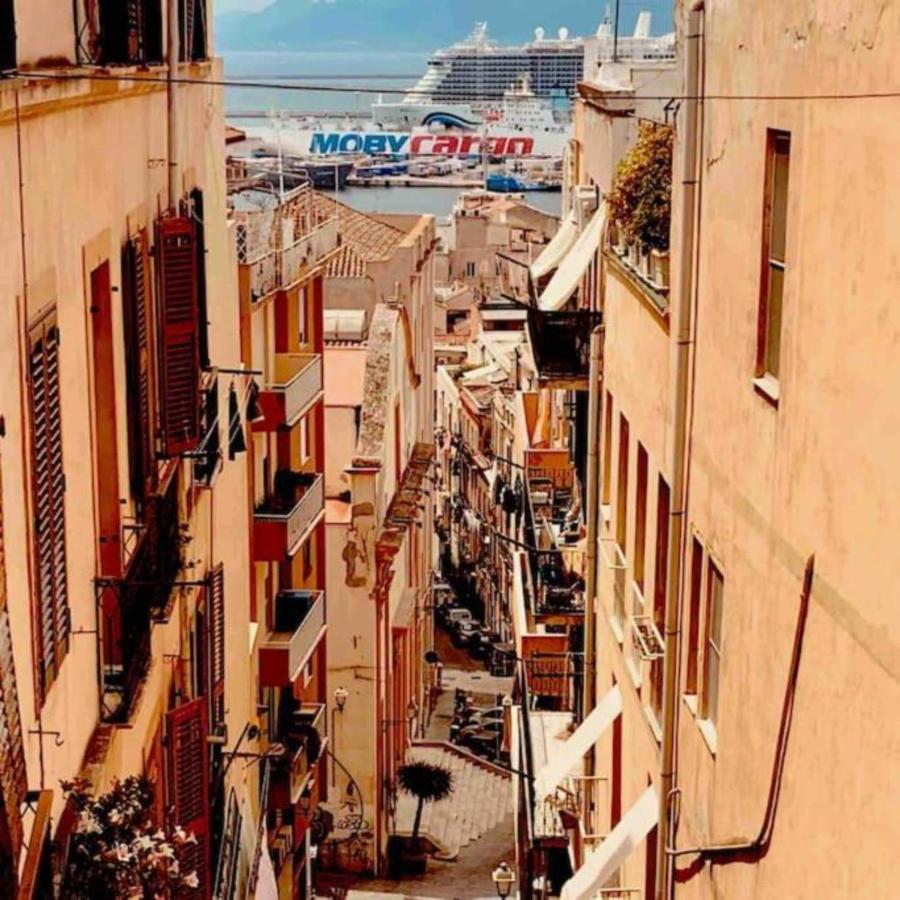 Panorama Di Mare Suite Via Cima Cagliari Centro Kültér fotó